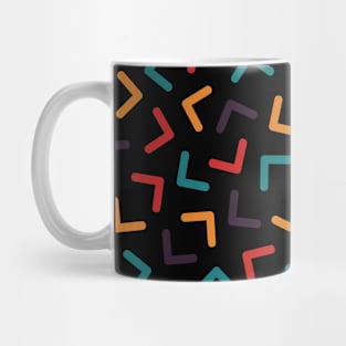 Bright Curve Mosaic textures Mug